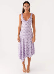 Asteri Midi Dress - Lavender Meadow