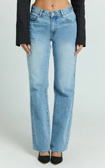 Darcie Jeans - Baggy Recycled Denim Jeans in Mid Blue Wash