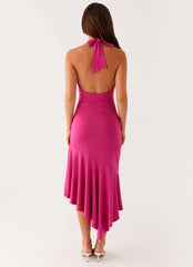 Perdita Midi Dress - Fuchsia