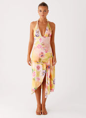 Kayce Midi Dress - Sunburst Floral