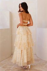 Sun Shining Through Maxi Dress Yellow