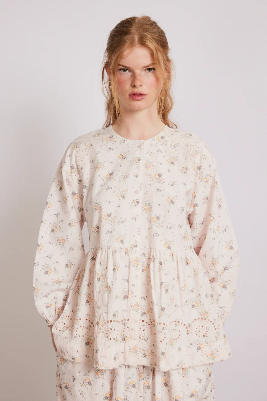 gretchen blouse - vintage ditsy