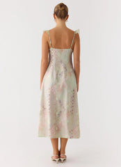 Europa Midi Dress - Mystic Paisley