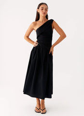 Janessa Midi Dress - Black