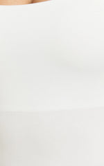 Off My Back Bodysuit - Square Neck Bodysuit in White