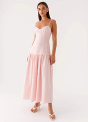 Found You Midi Dress - Pink