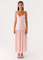 Found You Midi Dress - Pink
